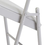 Commercialine 950 Series 29.25 Metal Folding Chair in Gray (Set of 4)