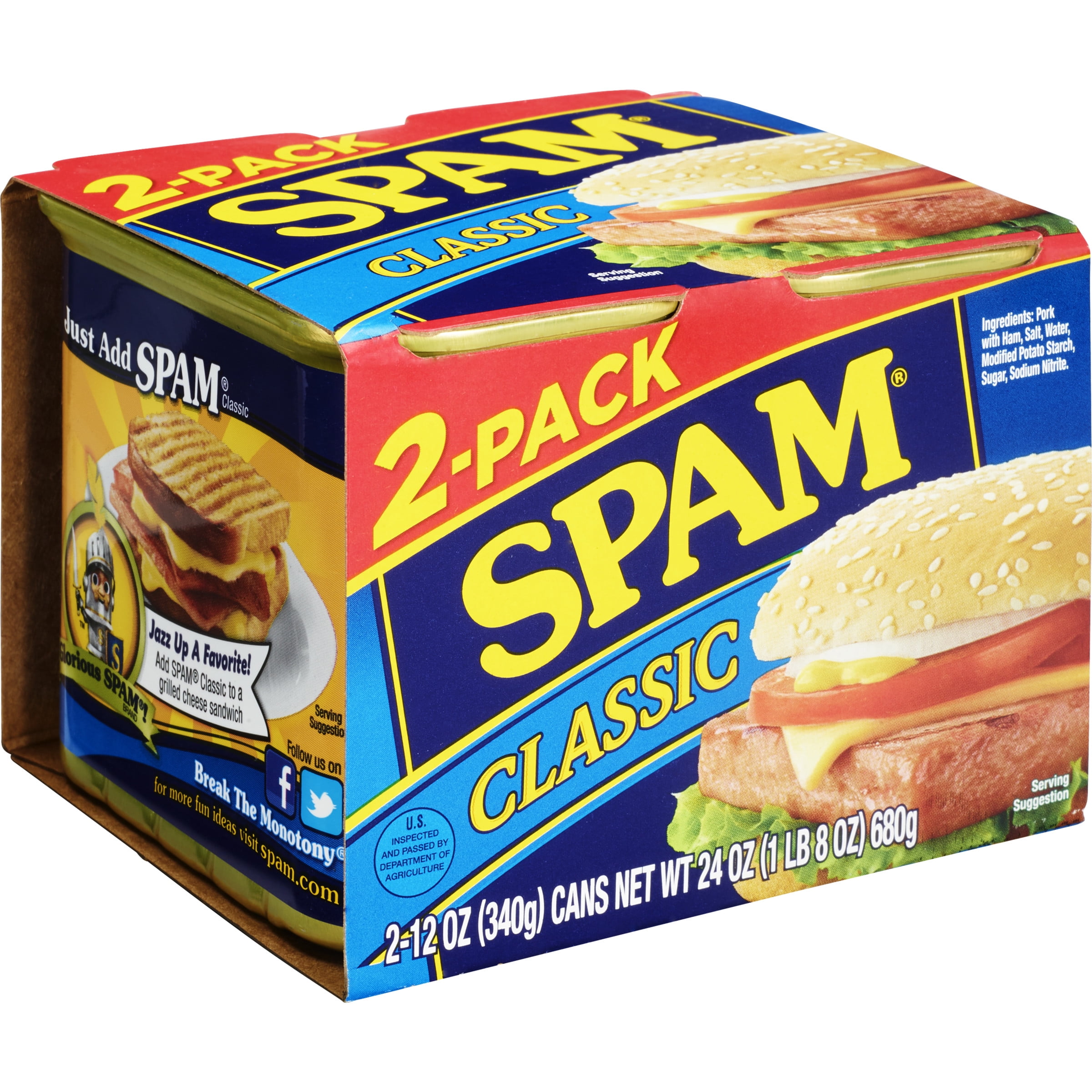 Spam Teriyaki 2 Pack 12 Ounce Cans Luncheon Meat Can Canned Meat Spam  Musubi