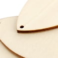 thumbnail image 2 of ZOENHOU 300 PCS Unfinished Wooden Teardrop Shape, Wood Raindrops with Hold, Wood Earring Pendants Bulk for Diy Craft, 2 of 6