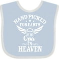 thumbnail image 3 of Inktastic Handpicked for Earth by My Opa in Heaven with Angel Wings Boys or Girls Baby Bib, 3 of 4