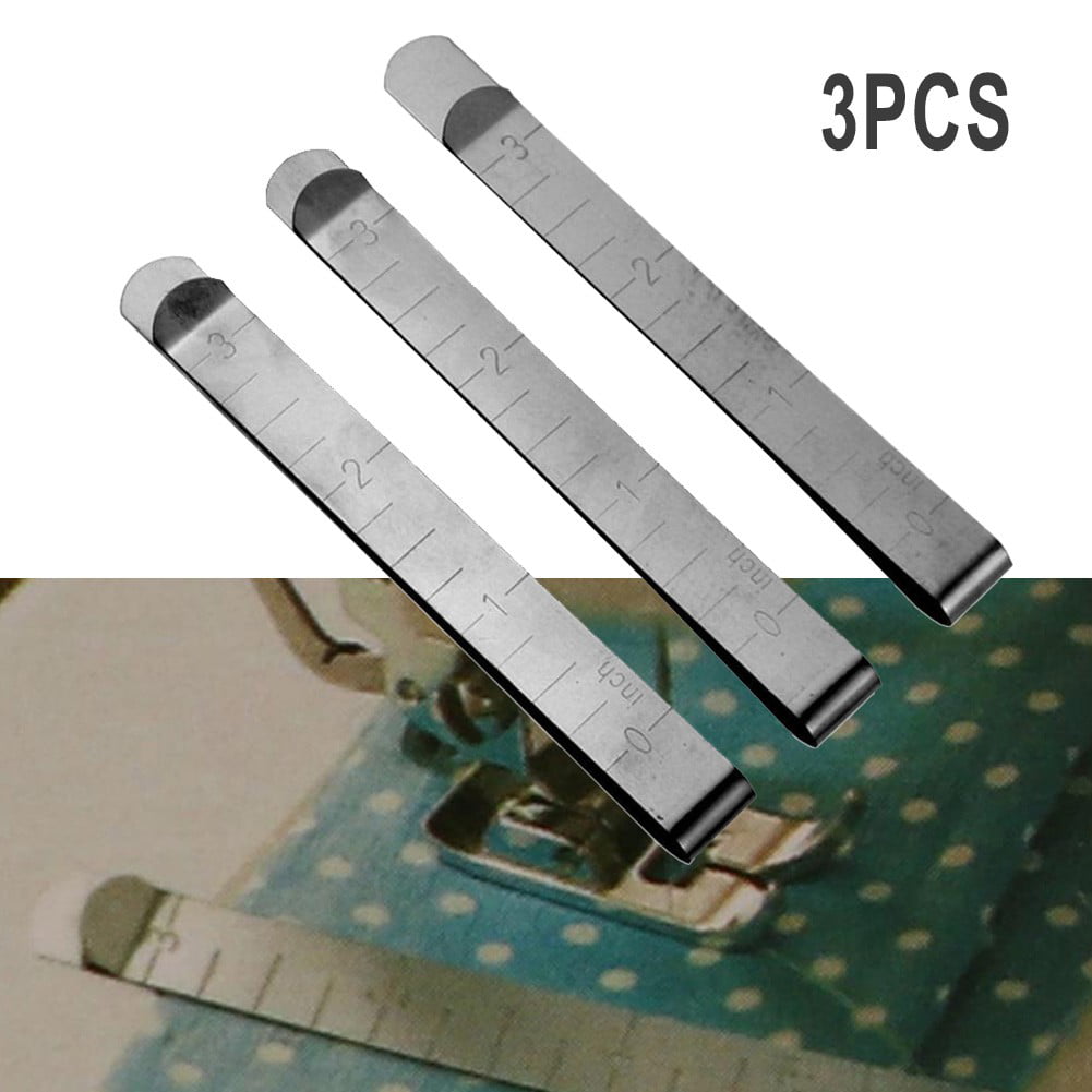 Sewing Clips Pack of 15 Stainless Steel Hemming Clips 3 Inches Measurement  Ruler Quilting Supplies for Fabric Clips, Pinning and Marking Accessories