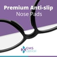 thumbnail image 4 of Almohadillas nasales GMS Optical Ultrafinas de silicona para gafas, 10 pares, 4 of 9
