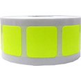 thumbnail image 1 of Fluorescent Yellow Square Stickers | 1" Inch Square | 500 Pack, 1 of 1