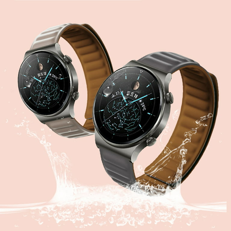1pc White Hollow Out Fashionable Plum Blossom Pattern Silicone Watch Band  Compatible With Samsung Galaxy Watch 6 / 5 / 4