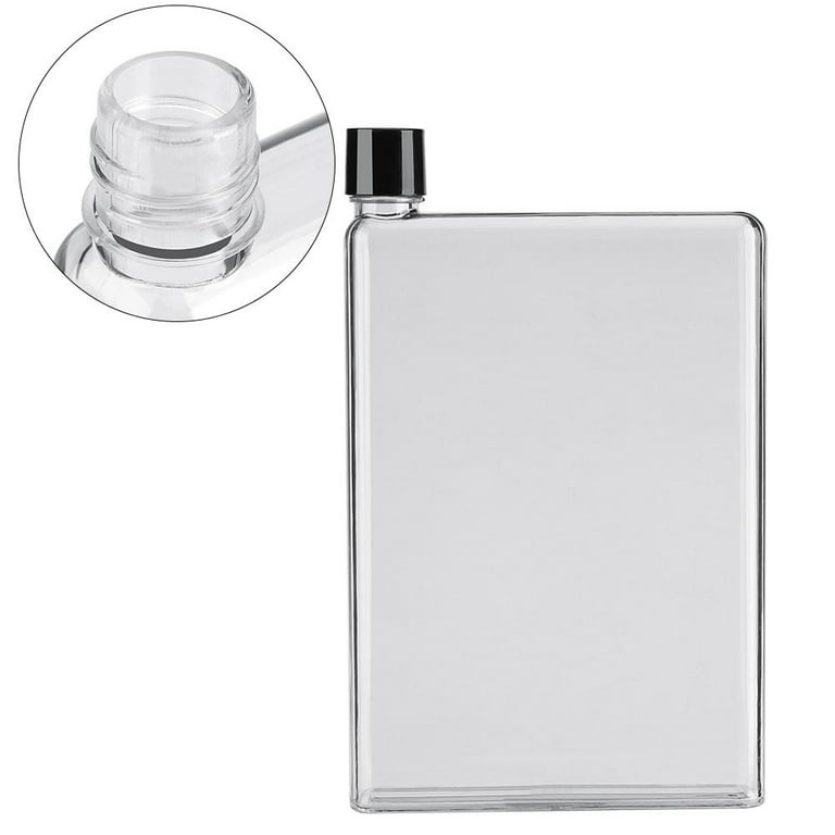 Compact A5 Slim Flat Water Bottle, Perfect for Handbags Thin Water Bottle,  Vegan