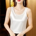 thumbnail image 5 of WRKEKC Womens Tank Tops Solid Color Crew Neck Sleeveless Pullover Summer Tank Casual Loose Fit Lightweight Top, 5 of 6