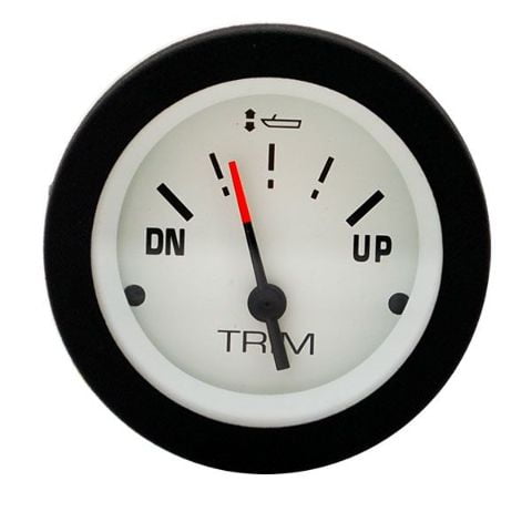 Teleflex Boat Trim Gauge 58199 | Mercury Lido Yamaha 2 Inch White