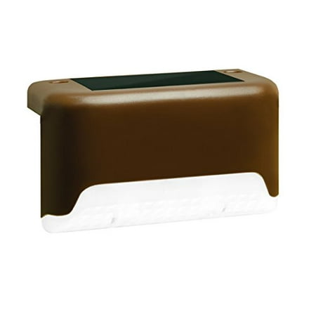 Ideaworks Set Of 3 Solar Deck Lights Brown Com Ideaworks Set Of 3 Solar Deck Lights Brown