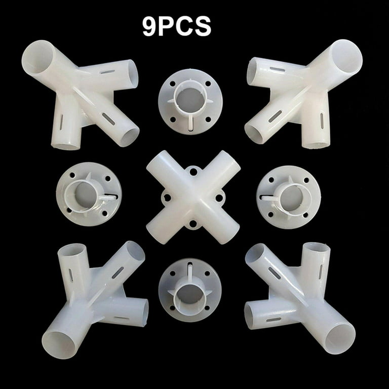  9pcs White Tent Replacement Spare Parts, Canopy Fitting, Spare  Parts for Outdoor Canopy Tent Patio Camping Gazebo Awning Tent Feet Corner  Center Connector