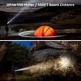 thumbnail image 5 of Linterna frontal recargable LE, linterna frontal LED ultrapotente de 1300 lúmenes con luz roja, linterna frontal USB profesional, 5 modos de iluminación, batería de 30 horas para ciclismo., 5 of 5