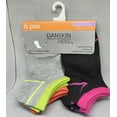 thumbnail image 2 of Danskin multicolor No Show Socks Super Value Girl socks  M 10, 2 of 3