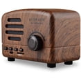 thumbnail image 1 of Mini Vintage Radio, Portable Retro AM FM Support Card Receiver, Stereo Shortwave Pocket USB Bluetooth Speaker with Rechargeable Battery, 1 of 6
