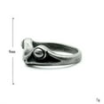 thumbnail image 3 of HIJONES Men Women's Stainless Steel Vintage Cute Frog Ring Personalized Fashion Party Jewelry Retro Silver Size 7, 3 of 5