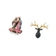 thumbnail image 5 of Letrero de mesa con cabeza de ciervo, adorno de escritorio acrílico, escultura de resina, decoración de pared, decoración de animales, adecuado para s, 5 of 8