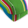 thumbnail image 5 of Jordan Manufacturing 18" x 18" Covert Island Multicolor Stripe Square Tufted Contoured Outdoor Wicker Seat Cushion (2 Pack), 5 of 14