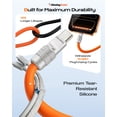 thumbnail image 3 of Chubby Cable 2.0 Classic Color 240W Fast Charging Cable, 6.6ft, USB-C to USB-C Charge & Data Sync Cable, Black, 3 of 6