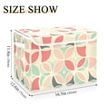 thumbnail image 3 of Elegant Geometric Pattern Large Storage Bins with Linen Collapsible Lid Storage Box 16.7 x 12.6 x 11.8in, 3 of 7