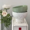 thumbnail image 4 of 4 Inch Retro Ceramic Bowl Cute Rice Bowl Noodles Container Cereal Soup Dessert Snack Bowl Kitchen Tableware Microwave Safe White Dot 4.25 inch, 4 of 6