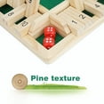 thumbnail image 3 of Aljoin 4 Player Shut The Box Dice Game Wooden Board Game, 3 of 10