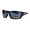 Black, variant on Xloop Exposed Lens Rectangular Sport Warp Color Mirror Sunglasses Black