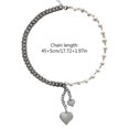 thumbnail image 3 of Statement Heart Necklace Chain Neckalce Fashionable Accessory Alloy Material Fashion Neck Jewelry for Fashion Outfits, 3 of 4