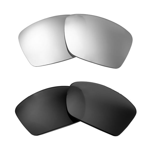 Walleva Polarized Titanium   Black Replacement Lenses For Maui Jim Alenuihaha Sunglasses