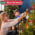 thumbnail image 4 of 1-12PCS Christmas Bows with Bells Mini Christmas Bowknot DIY Craft Gift Ornaments Xmas Tree Hanging Decor New Year Home Decor, 4 of 5