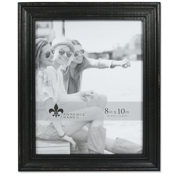 8x10 Durham Weathered Black Wood Picture Frame