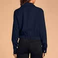 thumbnail image 3 of Dxzfnsa Button Down Jackets for Women Women's Casual Loose Solid Color Lapel Collar Coats Fashion Long Sleeve Hoodless Jackets with Pockets, 3 of 6