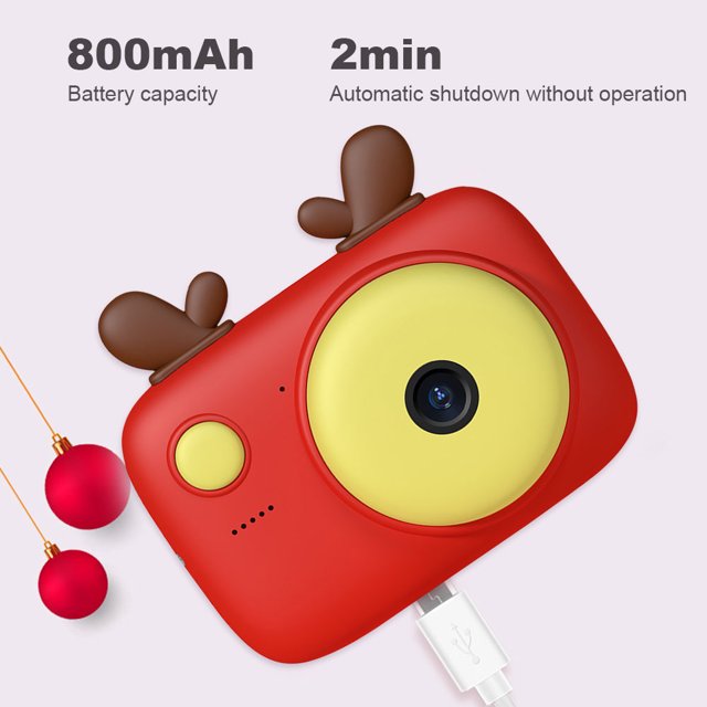 Cámara digital para niños de 40MP 1080P HD Cámara dual con pantalla IPS de 2,4 pulgadas (roja) Ehuebsd libre de BPA