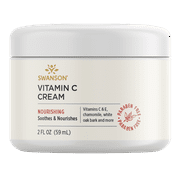 Swanson Vitamin C Cream - 2 fl Ounce (59 ml) - Nourishing Cream for Skin Health and Radiance