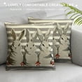 thumbnail image 3 of COMIO Easter Pillow Covers,Holiday Rabbit Decorations Throw Pillow Covers,Spring Farmhouse Decor Pillow Case for Home Sofa Couch Grey(06-12), 3 of 5