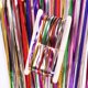 thumbnail image 4 of Cortina con flecos de papel de aluminio de arcoíris, 3 piezas, cortinas metálicas de oropel con efecto tie-dye, telón de fondo para fotos para decoraciones de fiestas de bodas y cumpleaños de arcoíris, 4 of 5
