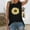 Black summer womens Shirt, variant on Womens Tops Dressy Casual,Womens Tank Tops Summer Sunflower Graphic Sleeveless Tee Shirts Novelty Loose Casual T Shirts
