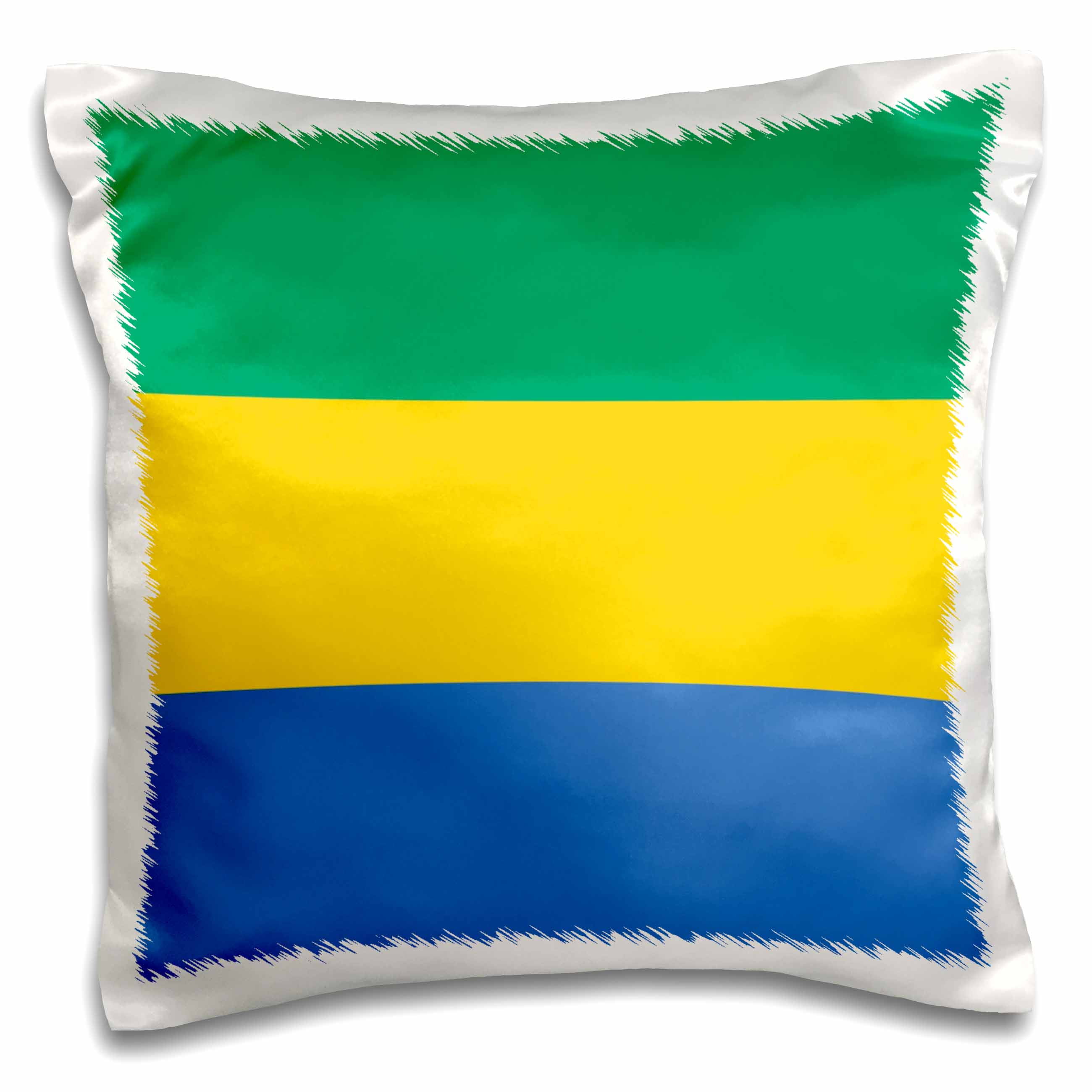 Flag of Gabon - Gabonese green yellow blue horizontal stripes - West 