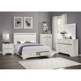 thumbnail image 2 of Lexicon Luster 6 Drawers Contemporary Wood Chest in White and Silver Glitter, 2 of 4