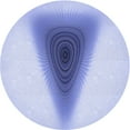 thumbnail image 1 of Ahgly Company Machine Washable Indoor Round Transitional Heavenly Blue Area Rugs, 3' Round, 1 of 7