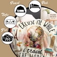 thumbnail image 5 of Travel Blanket Gifts for Women Travelers Adult Mem,Flannel Travel Accessories Throw Blankets World Traveler Favor Presents for People Who Love Traveling Blanket 50"X40", 5 of 7