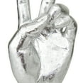 thumbnail image 4 of 14", 10"H Silver Resin Hands Sculpture, by DecMode (2 Count), 4 of 8
