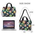 thumbnail image 3 of FORMRS 16" Laptop Bag Carrying Sleeve Case with Handle Travel Shoulder Briefcase, Green Cubes, 3 of 8