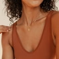 thumbnail image 4 of Gold Initial Necklaces for Women 14K Gold Plated Dainty Letter Necklace Personalized Initial Pendant Necklace Tiny Letter Name Necklaces Christmas Gift for women, 4 of 13