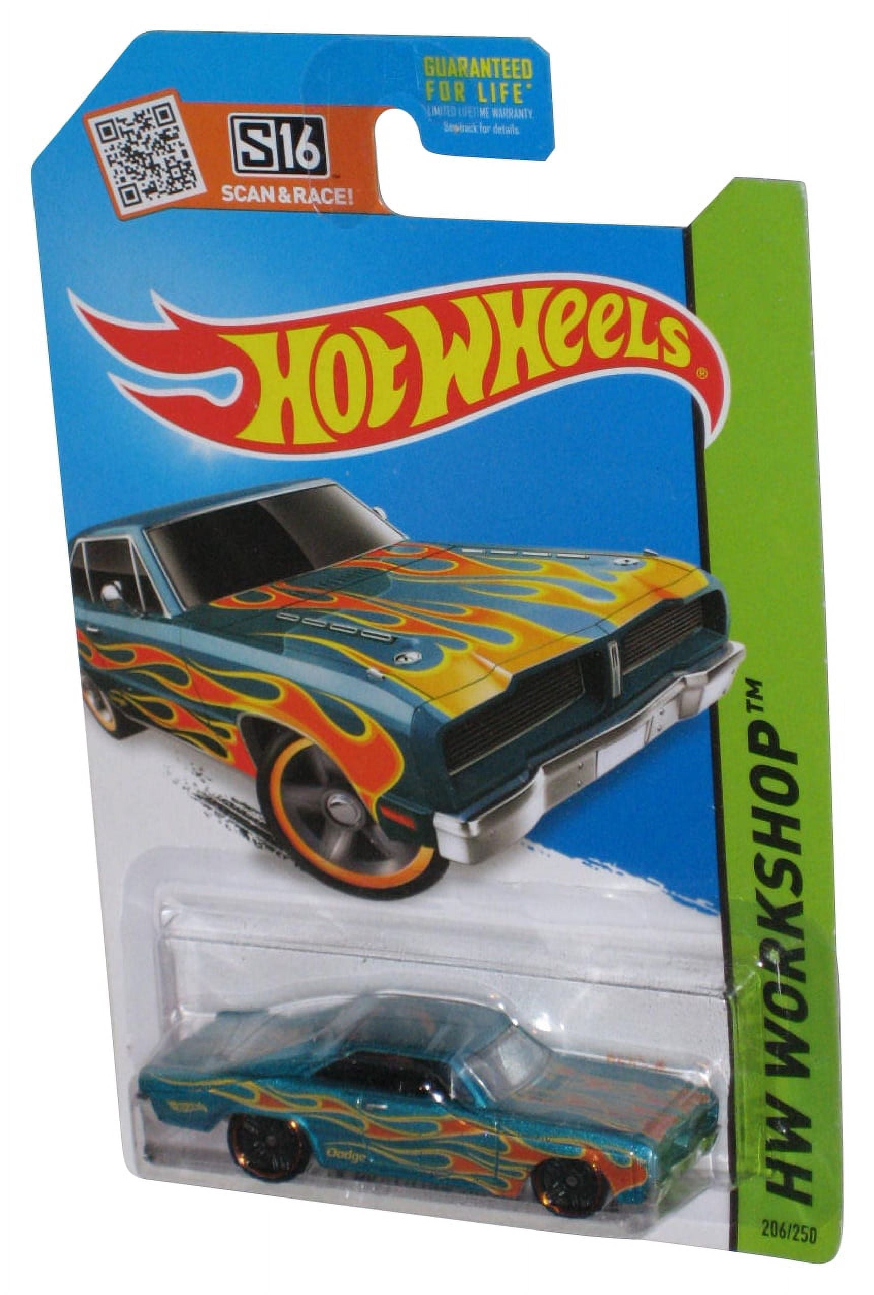 Hot Wheels HW Workshop (2013) Green '69 Dodge Charger Daytona Car