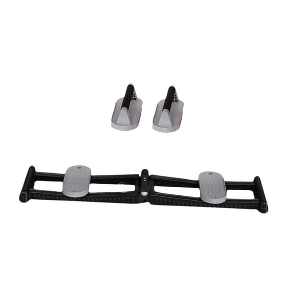 amleso Leg Exercise Equipment with 2 Push up Stands Home Mute Inner Thigh Exerciser Black