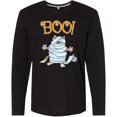 thumbnail image 3 of Inktastic Boo with Mummy Cat Long Sleeve T-Shirt, 3 of 5