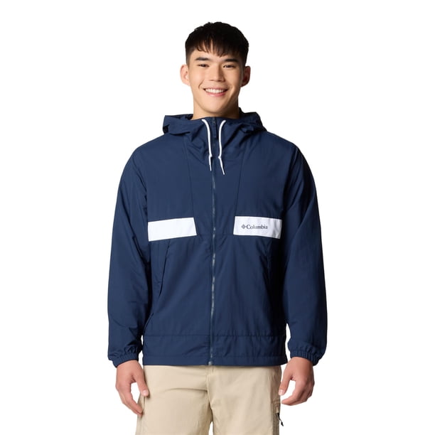 Campera Columbia Spire Valley con Capucha Rompeviento Azul Marino XXL