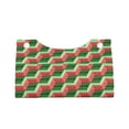 thumbnail image 4 of Lsque Geometric Watermelon Printed Long Tissue Box Cover Holder, Facial Paper Organizer Dispenser,Triangle with Bottom Belt, PVC Leather Decorative Organizer, 4 of 9