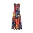 thumbnail image 1 of Guardurnaity Mujeres verano primavera Sexy estampado cuello en V vestido largo fiesta banquete niñas vestidos señoras Clubwear ropa Vestidos Naranja 2XL Guardurnaity AP018683-05, 1 of 6