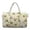 Bee Print, variant on Hippie Flower Print Quilted Duffle Bag for Travel Adjustable Personal Item Travel Bag Waterproof Carry on Bags with Pockets for Travel Gym Sports Workout
