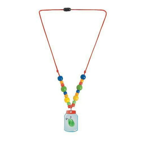 in 13629101 bug in a jar thumbprint necklace craft kit makes 12 by