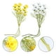 thumbnail image 4 of 6pcs Decoración de flores artificiales simuladas Bouquet Bouquet (blanco amarillo), 4 of 8